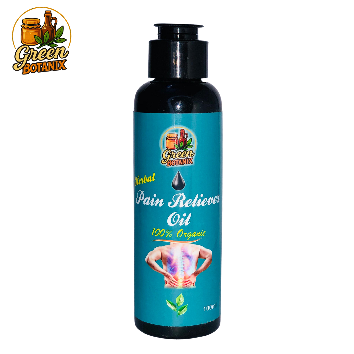 Green Botanix Pain Reliever Oil - Fast Relief for Joint, Muscle & Back Pain
