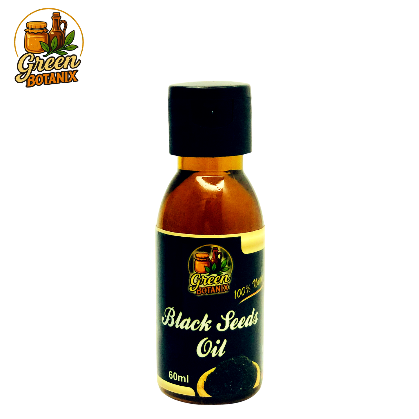 Green Botanix Black Seeds (Kalonji) Oil (60ml) - 100% Pure & Natural Oil