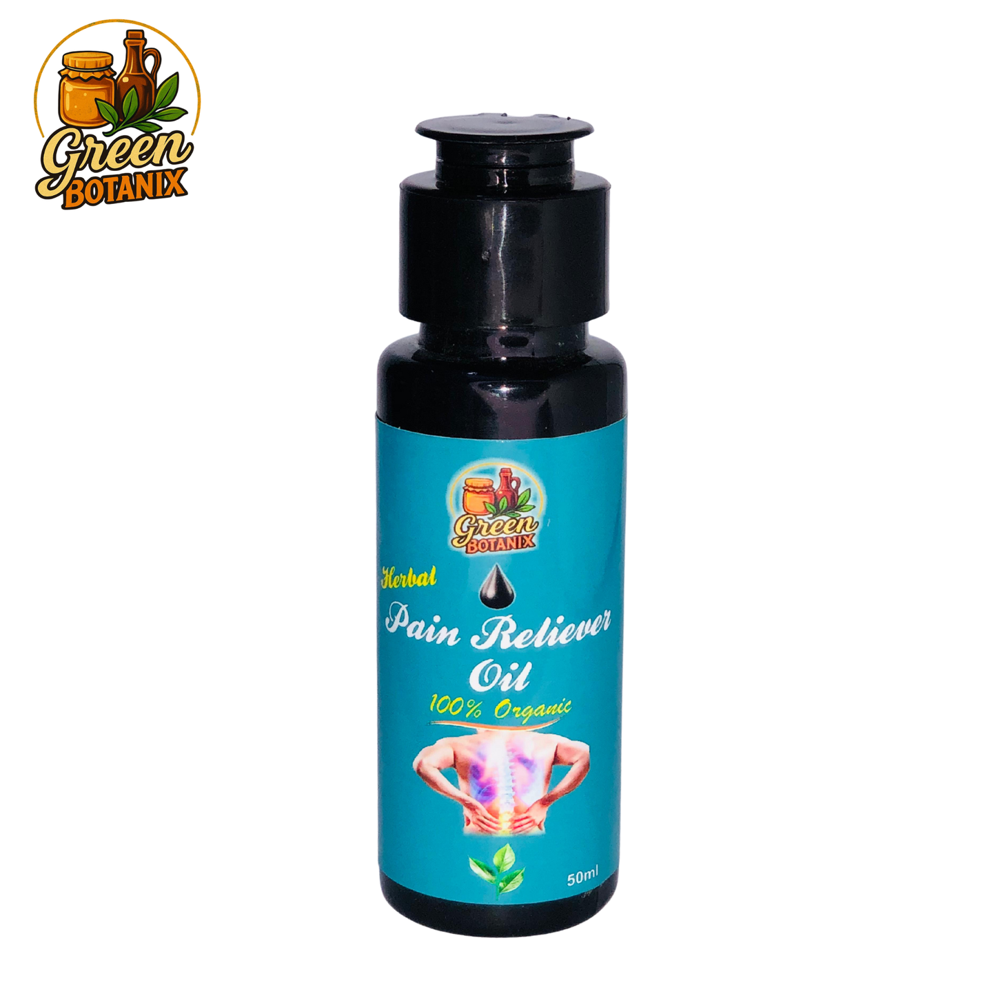 Green Botanix Pain Reliever Oil - Fast Relief for Joint, Muscle & Back Pain