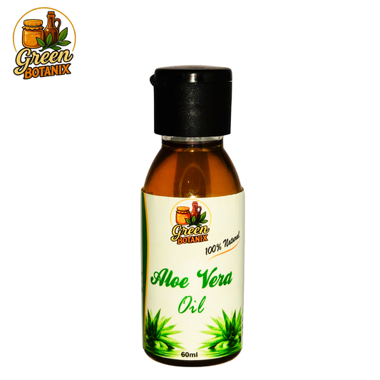 Green Botanix Aloe Vera Oil -  100% Herbal Oil for Healthy Hair & Glowing Skin