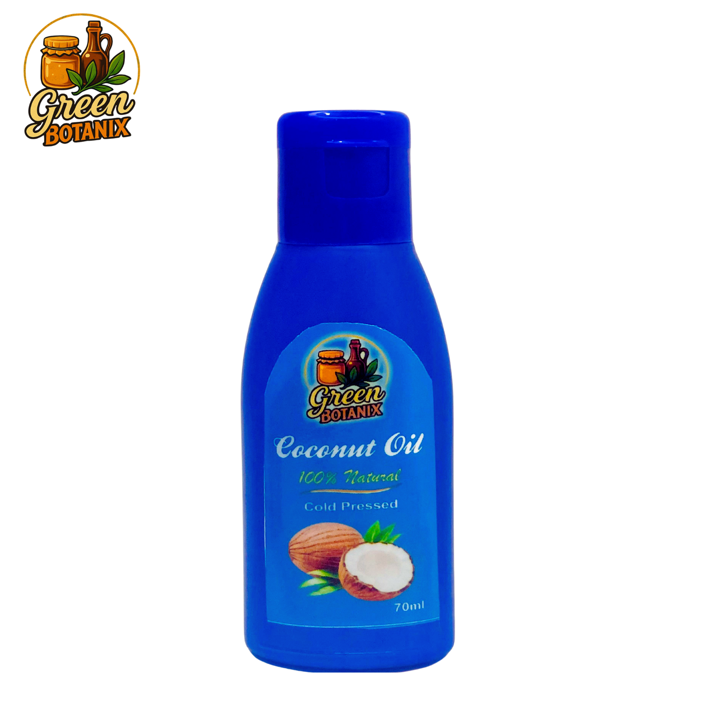 Green Botanix Coconut Oil - 100% Cold Pressed - Pure & Natural Nourishing Oil
