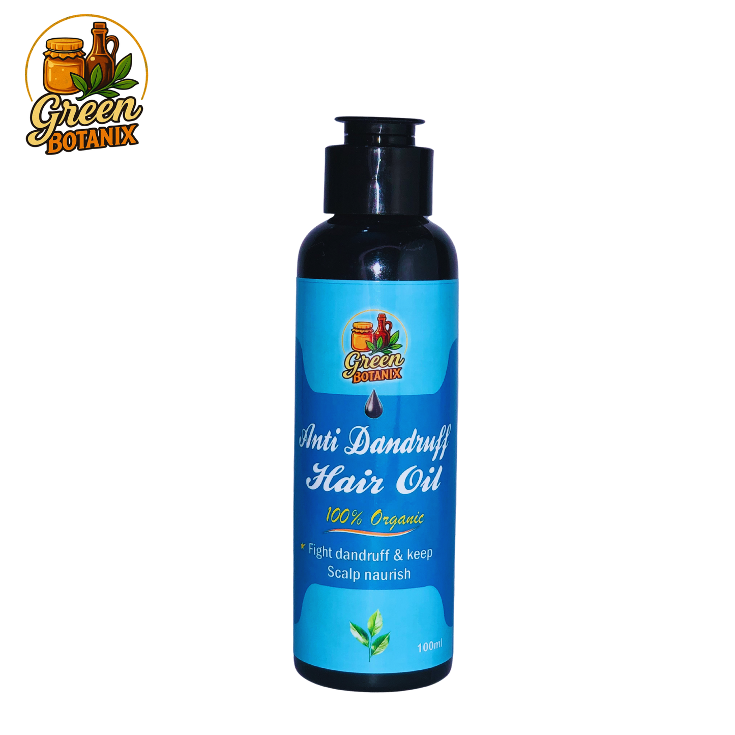 Green Botanix Anti Dandruff Hair Oil – Herbal Hair Oil for Healthy Scalp & Strong Hair