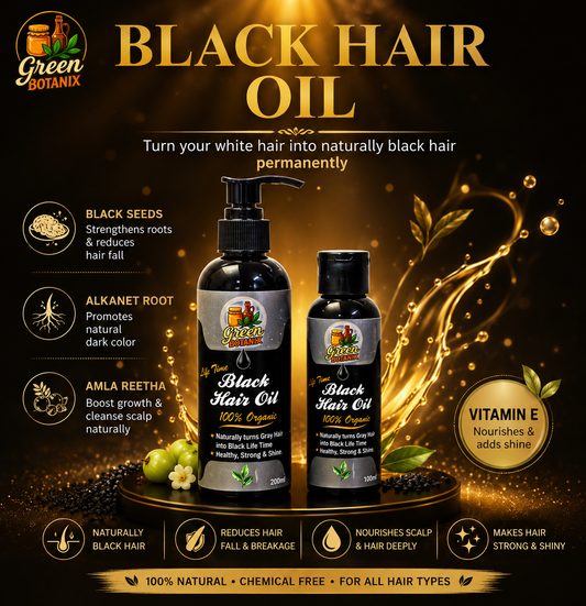 Black Hair Oil - 100% Herbal