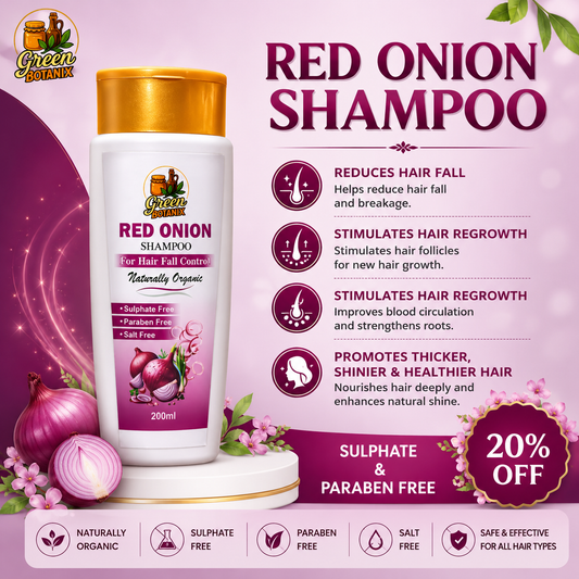 Red Onion Shampoo - Sulphate Free (200ml)