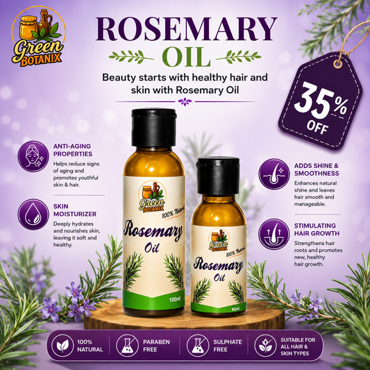 Rosemary Oil - 100% Organic