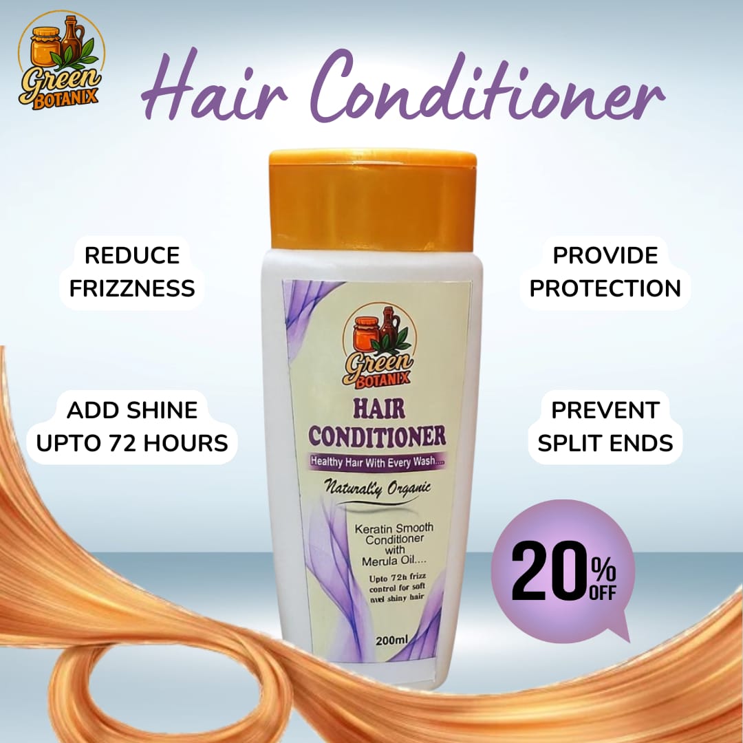 Green Botanix Hair Conditioner (200ml) - Deep Nourishing Conditioner for Soft, Smooth & Shiny Hair