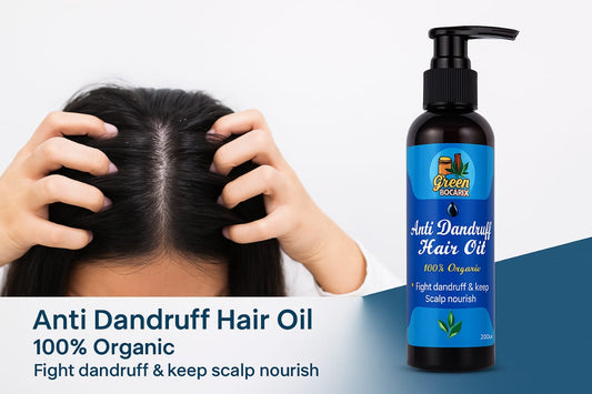 Green Botanix Anti Dandruff Hair Oil – Herbal Hair Oil for Healthy Scalp & Strong Hair