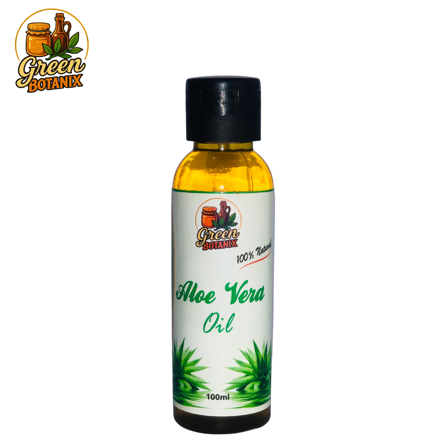 Green Botanix Aloe Vera Oil -  100% Herbal Oil for Healthy Hair & Glowing Skin