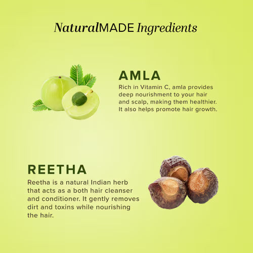 Amla Reetha Shikakai Shampoo - Sulphate Free (200ml)